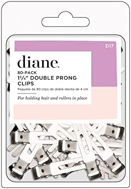Diane Double Prong Hair Clips for Women, Girls For Holding Rollers or Hair 1.75 Inches Long Silver D17, 80 Count (Pack of 2) - Image 5
