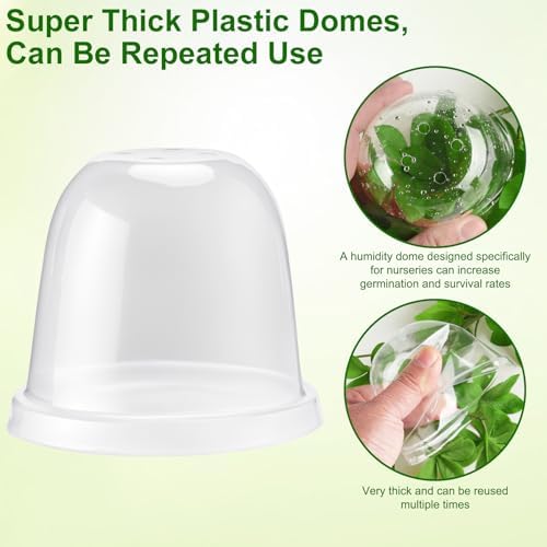 36 Set 3.15 Inch Peat Pots Plant Starters for Seedling with Humidity Dome - Image 4