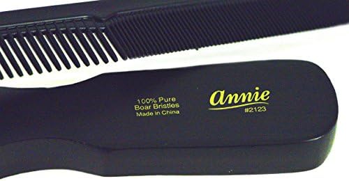 Annie Soft Mini Wave Brush #2123-100% Pure Boar Bristles, Reinforced Bristles, Black, Unisex, Wavy Hair - Image 4
