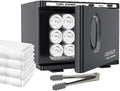Towel Warmer, 2-in-1 Professional Hot Towel Heater Cabinet for Spa Salon Home Bathroom, 8L, Black by JXSDLIY