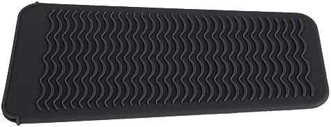 Heat Resistant Silicone Pouch for Curling Iron, Flat Ironware, Shaving Tools, Storage Bag for Hair Styling Tools, Curling Iron Holder with Anti skidding Surface, Travel Bag (Black) - Image 5