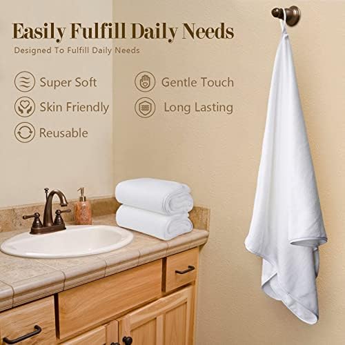 Orighty Bath Towels, Soft Feel Bath Towel, 4 Pack (27'' x 54'') - Image 5
