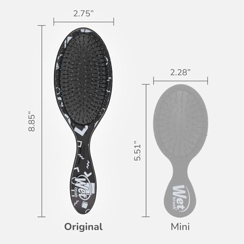 Wet Brush Original Detangler Hair Brush, Hipster Sketch, Ultra-Soft IntelliFlex Bristles, Detangling Bristles Glide Through Tangles (Wet & Dry Hair), Women & Men - Image 5