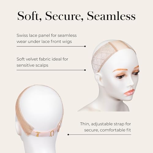Jon Renau Stay Put Wig Grip Band, Non-Slip Velvet Wig Grip for Lace Front Wigs, Adjustable (Blonde, Petite) - Image 4