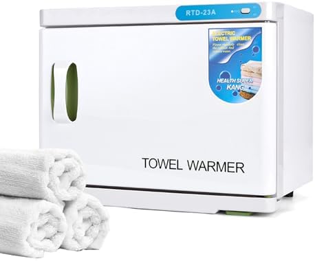 Hot Towel Cabinet 23L, Hot Towel Warmer Cabinet, Extra Large Capacity Heater for Spa, Massage, Salon, Home Use (White 23L) by Winb
