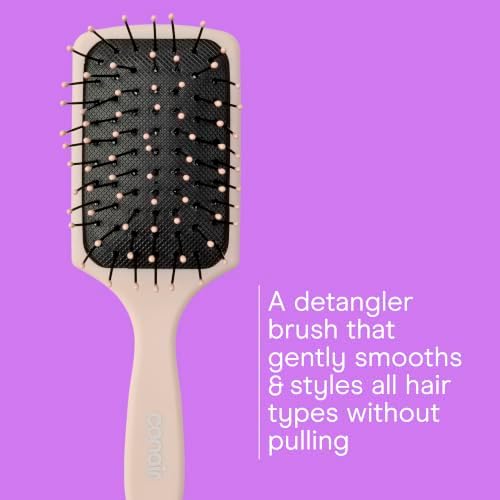 Conair Hair Accessories Kit for Women, Hair Clips, Hair Ties & Detangler Brush Set, No-Damage Styling Essentials for Travel & On-the-Go with Lighted Mirror & Puffer Bag, Burgundy - Image 4