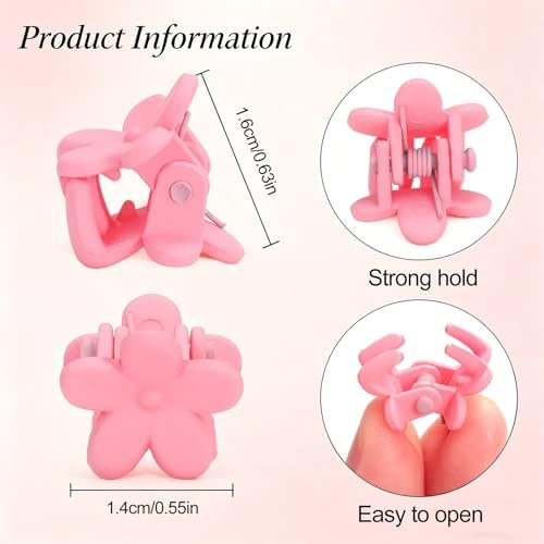 96pcs Mini Flower Hair Clips for Kids Cute Mini Claw Clips Hair Pins Colorful Small Hair Accessories for Girls Women Teens Kids Toddlers Children in Organizer Box - Image 6