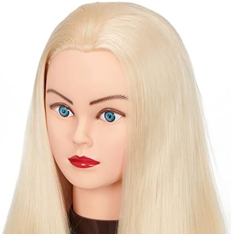 Hairingrid 26"-28" Mannequin Head Synthetic Fiber Hair Training Manikin - Image 3