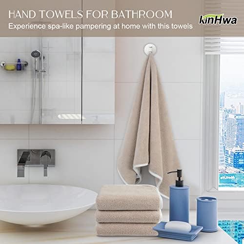 KinHwa Bathroom Hand Towels, Microfiber Face Towels, 16x30 Inch, 2 Pack - Image 5