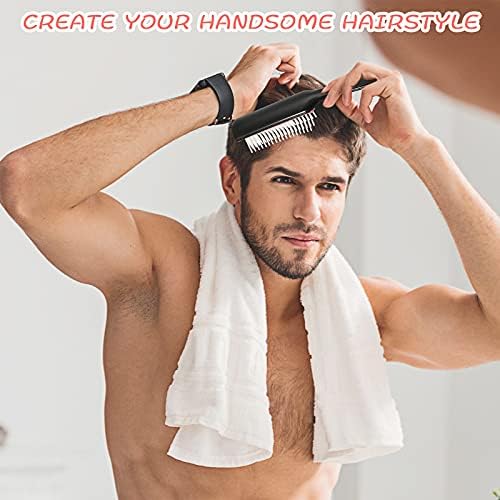 Patelai 3 Sizes Nylon Cushion Hair Brush 9-Row 5-Row, Red Black - Image 6