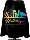 Barber Cape Hello Girl Gorgeous Glitters Eyelash Salon Apron Hair Cutting Cape Barbershop Kits For Women 55''X66'' by Carwayii