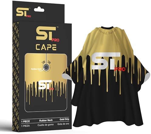 Supreme Trimmer Premium Barber Cape w/Rubber Neck | Waterproof, Polyester Cape; Salon, Barber & Home Use by SupremeTrimmer