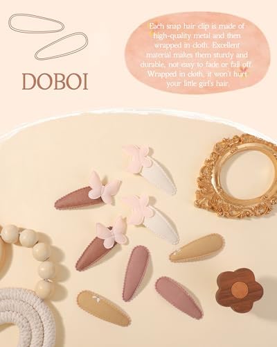doboi Toddler Hair Clips for Girls Baby Barrettes-20PCS Butterfly Floral - Image 3