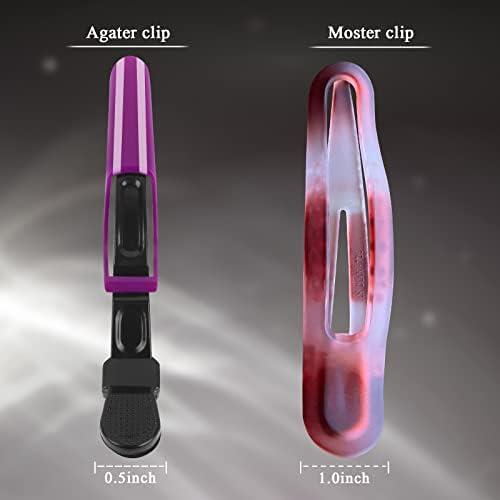 Pastel Alligator Hair Sectioning Clips - 8 PCS Monster Clips With Non-Slip Grip for Styling and Duckbill Design - Image 2