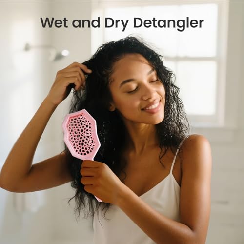 AIMIKE Glacier Detangler Brush for Curly Hair, Wet & Dry Hair Brush - Image 5