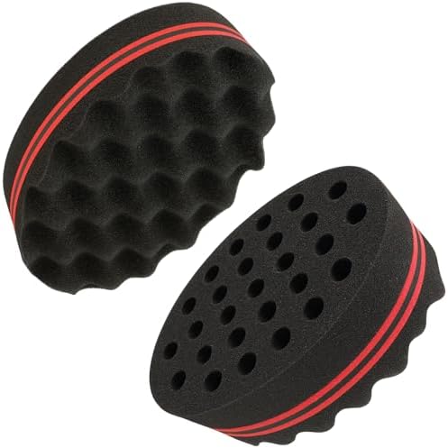 Hair Twist Sponge – Double-Sided Barber Tool for Afro Coils, Dreads, Curls & Waves, Unisex Styling for Short or Long Hair (1 Pack) by Unknown