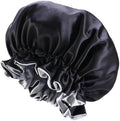 Satin Bonnet for Sleeping Women Wide Elastic - Double Layer Satin Bonnet Hair Bonnet Night Sleep Cap for Curly Hair by Mealah