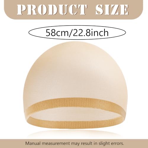Skin Wig Caps, Elastic Breathable Nylon Hair Stocking Caps for Women Men Cosplay Party Use,，12 - Image 2