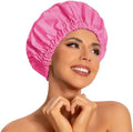 Edoneery Shower Caps for Women Reusable Waterproof, Shower Hair Cap by Edoneery