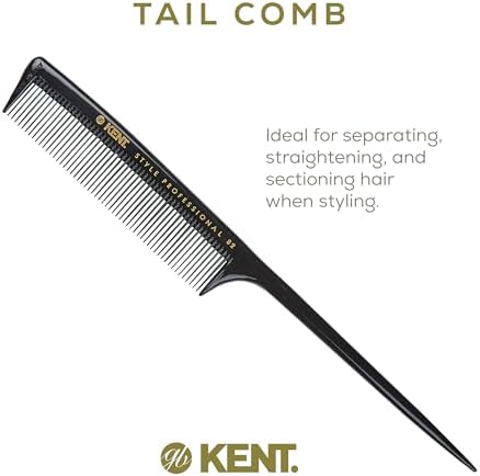Kent SPC82 Fine Tooth Salon-Style Dressing Comb - Professional Barber Haircut Comb for Styling and Teasing - Quality Barber Supplies - Saw-cut Handmade in England - Image 3