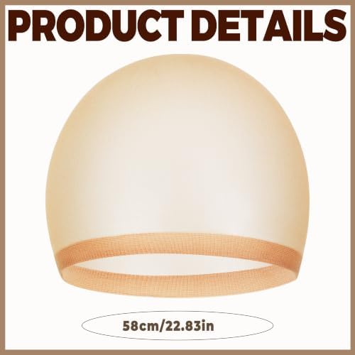 Seifar Wig Caps, Mesh Nylon Stocking Hair Nets, Breathable Wig Caps for Halloween Cosplay Costume,，12 - Image 2