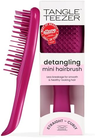 Tangle Teezer Ultimate Detangler Mini Hair Brush, Electric Raspberry by TangleTeezer