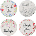 48 Plantable Round Thank You Tags, 4 Floral Designs by SeedBloom