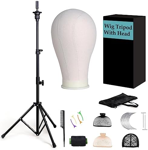 Tall Wig Tripod Stand with 23 Inch Head for Styling,Making by GOODOFFERPLACE