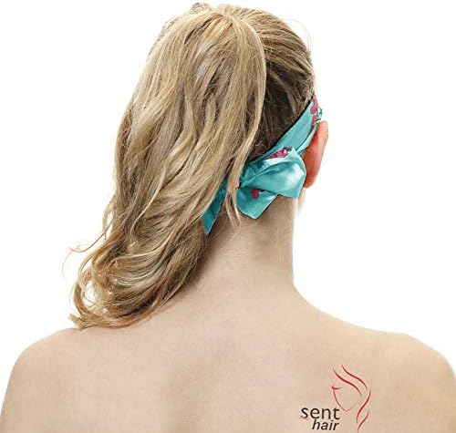 2pcs Extra Long Satin Bonnet Sleep Cap for Women, Double-Layer Silky Hair Bonnet for Braids/Dreadlocks/Curly/Long Hair with Tie Band (Green Flora & Purple Floral) - Image 4
