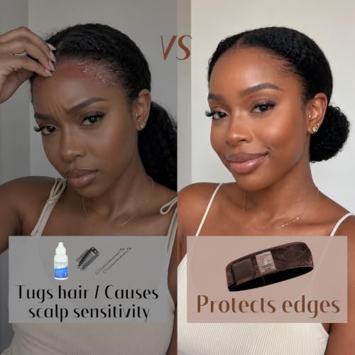 Dreamlover Wig Grip Band for Half Wig, 2 PCS Wig Bands, Dark Brown - Image 5