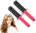 Hair Fluffy Portable 17-Teeth Curly Hair Styler Tool, 2-in-1 Anti-Slip Brush and Wand for Salon-Quality Curls by Naroote