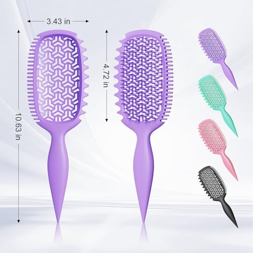 Curl Defining Brush with Wide & Narrow Teeth, Defines & Detangles Men/Women - Image 6