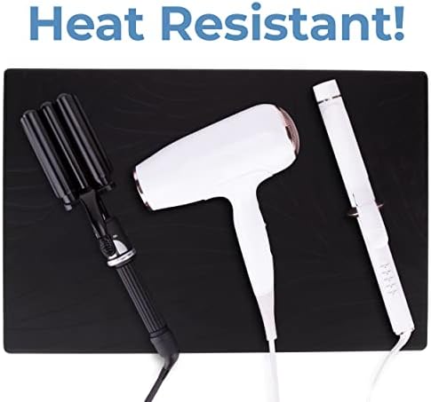 Heat Resistant Station Mat for Hair Straightener, Flat Iron, Curling Iron and Hot Styling Tools (1 Pack (Larger Size 16"x24")) - Image 4