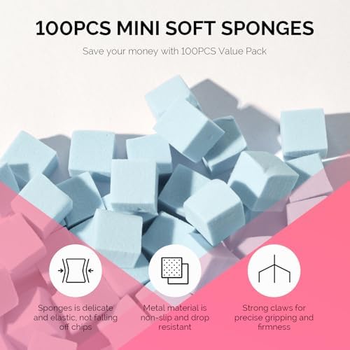 MelodySusie 100Pcs Soft Nail Sponges for Ombre - Image 2