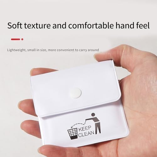 3 Pcs Pocket Ashtray Pouch Portable Waterproof PVC Ashes Storage, Odor Lock Heat Resistant Sealed Cigarette Butt Disposal Carrier, Compact Travel Accessories for Outdoor Camping Hiking - Image 5