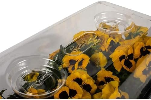 SUNPACK Sundome Plastic Multi-Vented Humidity Dome, Clear, 7", Pack of 5 - Image 2