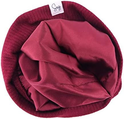 Jersey Beanie Hat for Newborn Baby Boys Girls Silky Satin Lined Hats Bonnet Toddler Infant Little Kids Beanies Caps - Image 3