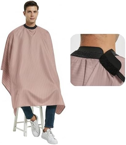 Salon Hair Cutting Cape with Soft Silicon Neck Collar, Professional Anti-static Barber Cape by PERFEHAIR
