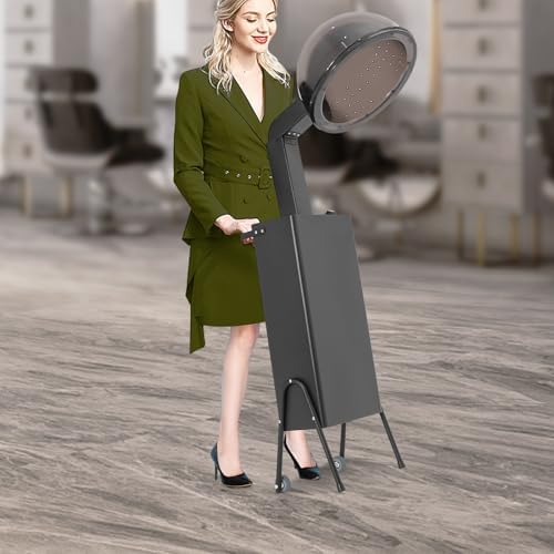 Professional Standing Hair Dryer, 110V Salon Hooded Hair Treatment Machine, 1200W Freestanding Bonnet Hair Dryer Machine with Aautomatic Overheat Protection for Beauty Salon and Home Hair Care - Image 7