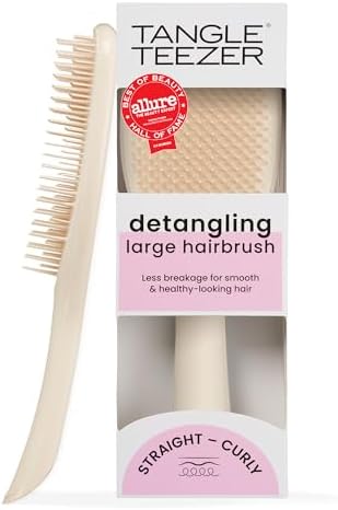 Tangle Teezer Large Ultimate Detangler Brush, Straight to Wavy, Vanilla by TangleTeezer