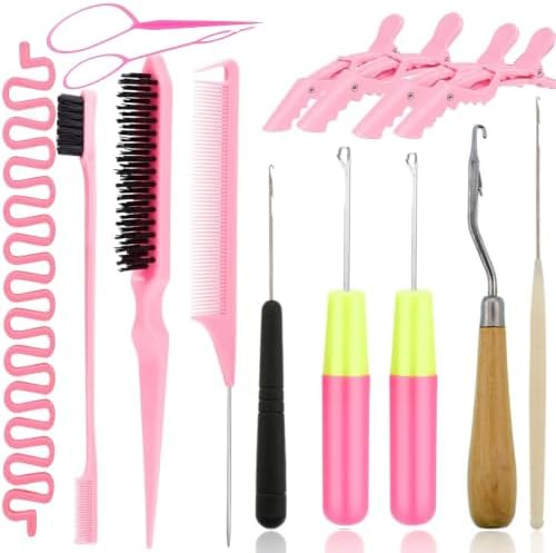 Nalexmi Crochet Hooks for Hair, 15-Piece Styling Kit for Braiding and Extensions - Image 2