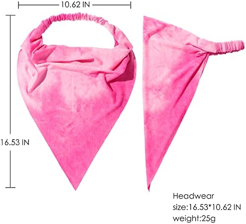 Vercret Hair Scarf Headband for Women,Boho Bandana Pretied Elastic Kerchief - Image 5