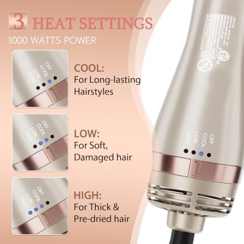 Nicebay Hair Dryer Brush & Multi-Styler Blow Dryer Brush - Image 6