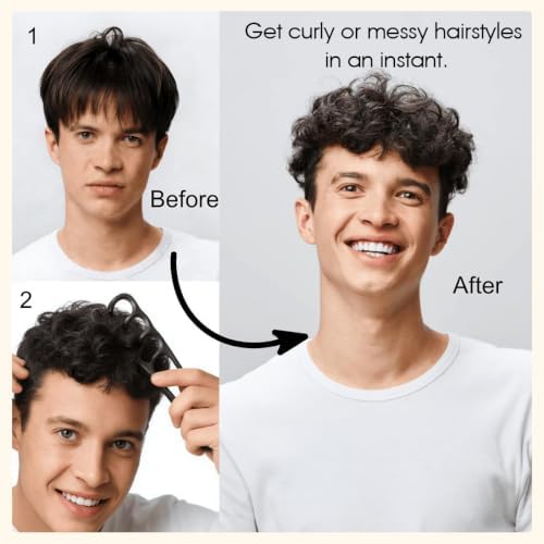 Texture Comb Wide-Tooth Hair Styling Comb for Root Lift, Black - Image 7