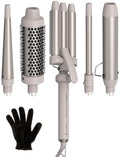 Remington 5-in-1 Curling Wand Set, Interchangeable 0.5" - 1.25" Barrels by Remington