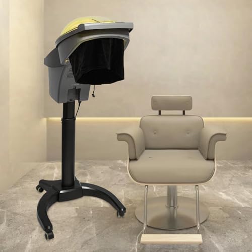 Standing Hair Steamer with 7 Light, Professional Deep Conditioning Hairing Steamer, 700W Hooded Floor Household Hair Care Machine, Oil Treatment Dyeing Machine for Salon, Barbershop, Home, Black - Image 4