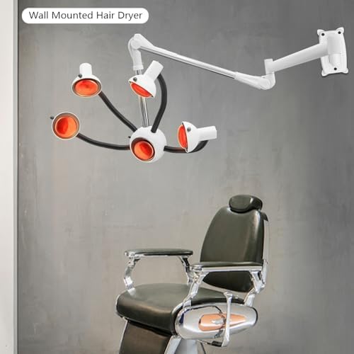 White 5 Head Infrared Hair Color Processor with Extendable Boom - Image 2