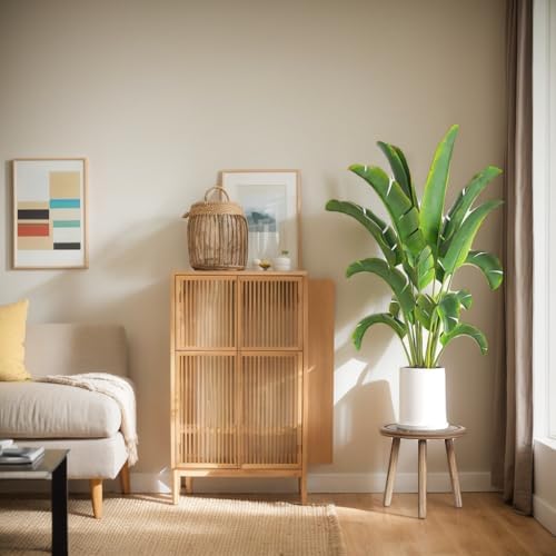 3-Pack Wood Plant Stands Indoor, Single Plant Stand for 6-12 Inch Pots, Mid-Century Modern Plant Stool, Tall Plant Stand for Large Plants Perfect Fit for Living Room, Balcony, Office - Image 3