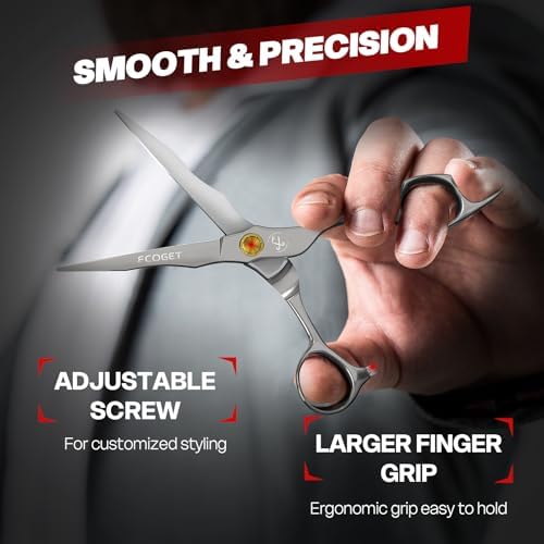 Professional Hair Cutting Scissors, High-End Japanese 440C Stainless Steel Hair Cutting Shears with Sharp Edge Blades, 6.8 inch Hair Scissors, Right Hand Scissors for Salon, Home, Pet - Image 3