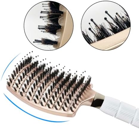 Ceramic Round Brush Set for Blowout&Boar Bristle Detangler Hair Brush - Image 6